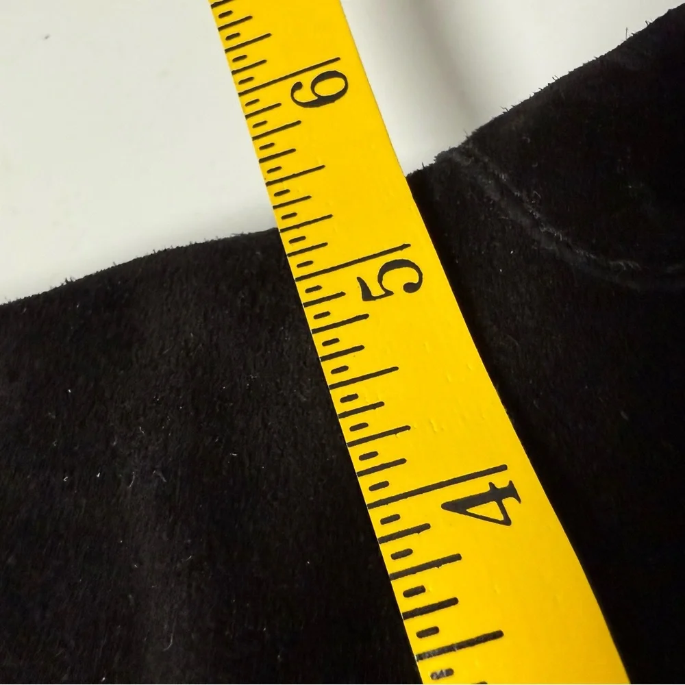 Lucky Brand Black Suede Tall Heeled Boots